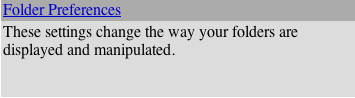 folder preferences