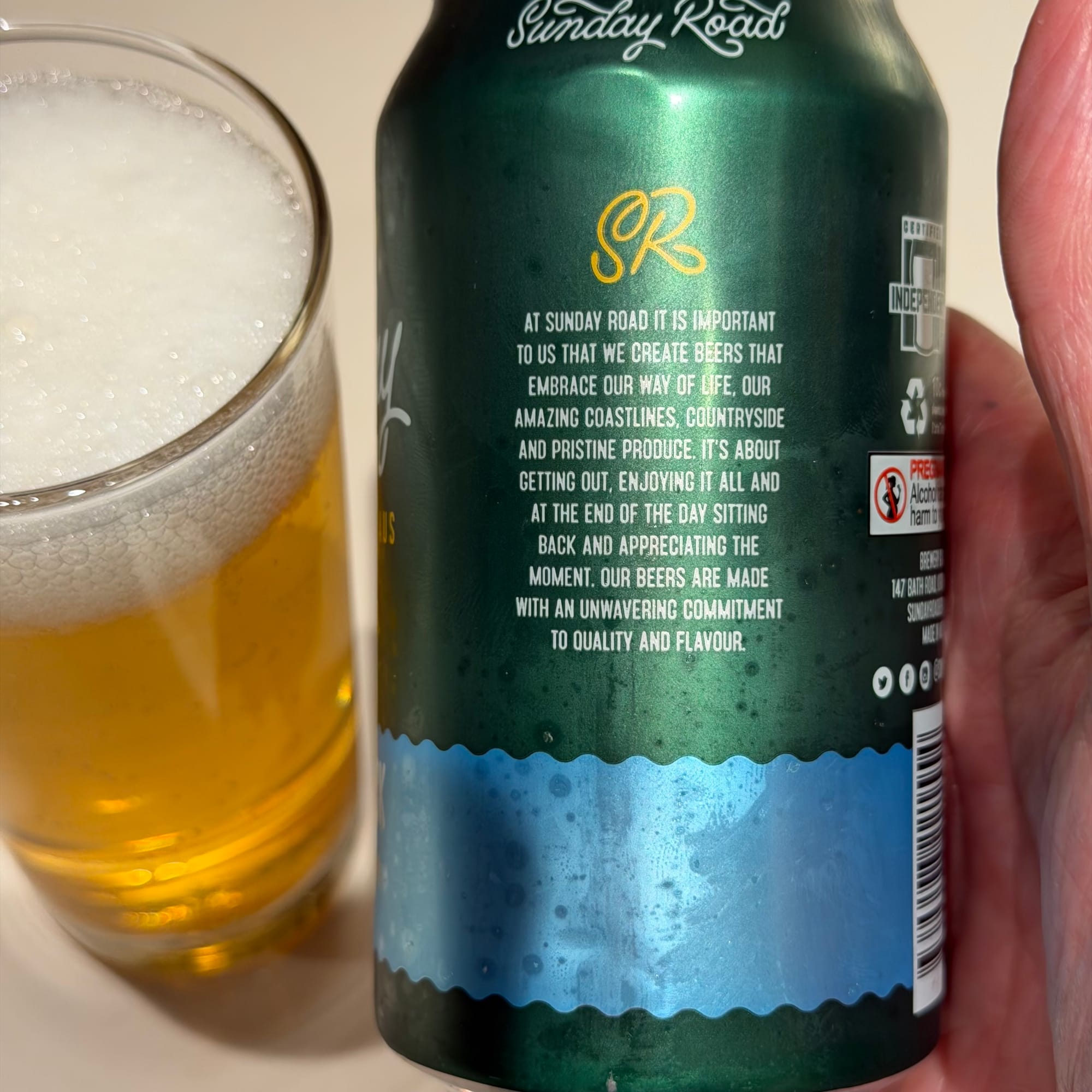 Sunday Road Coast Track Lager shot