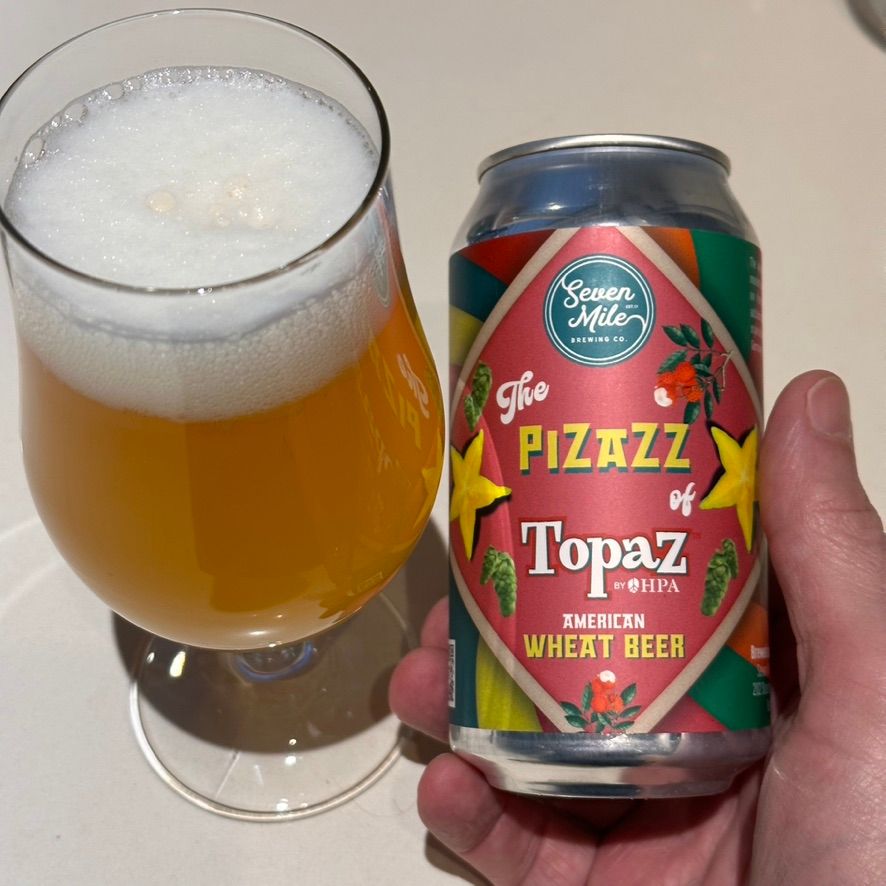 Seven Mile Brewing The Pizazz of Topaz American Wheat Beer