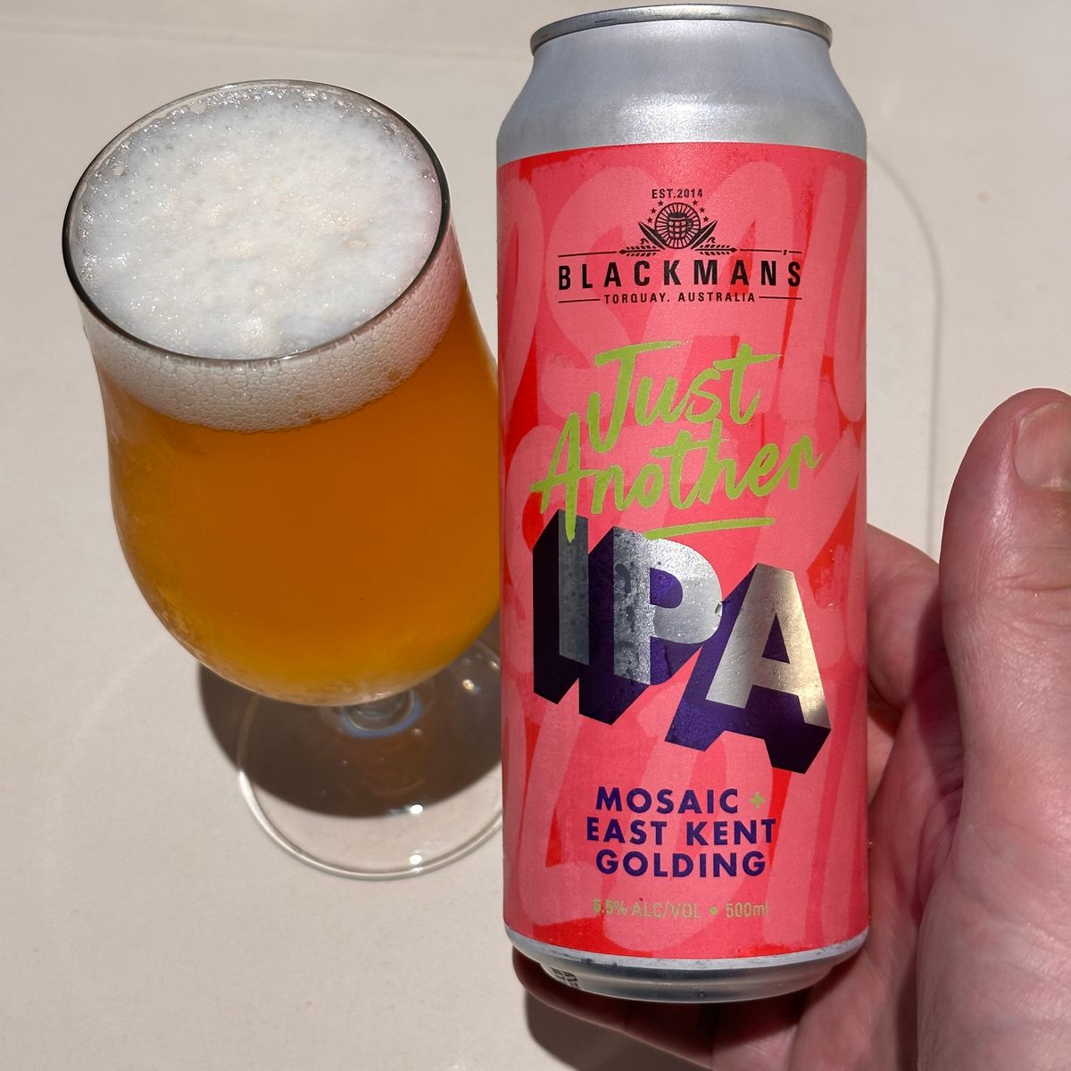Blackman's Just Another IPA Mosaic + East Kent Golding