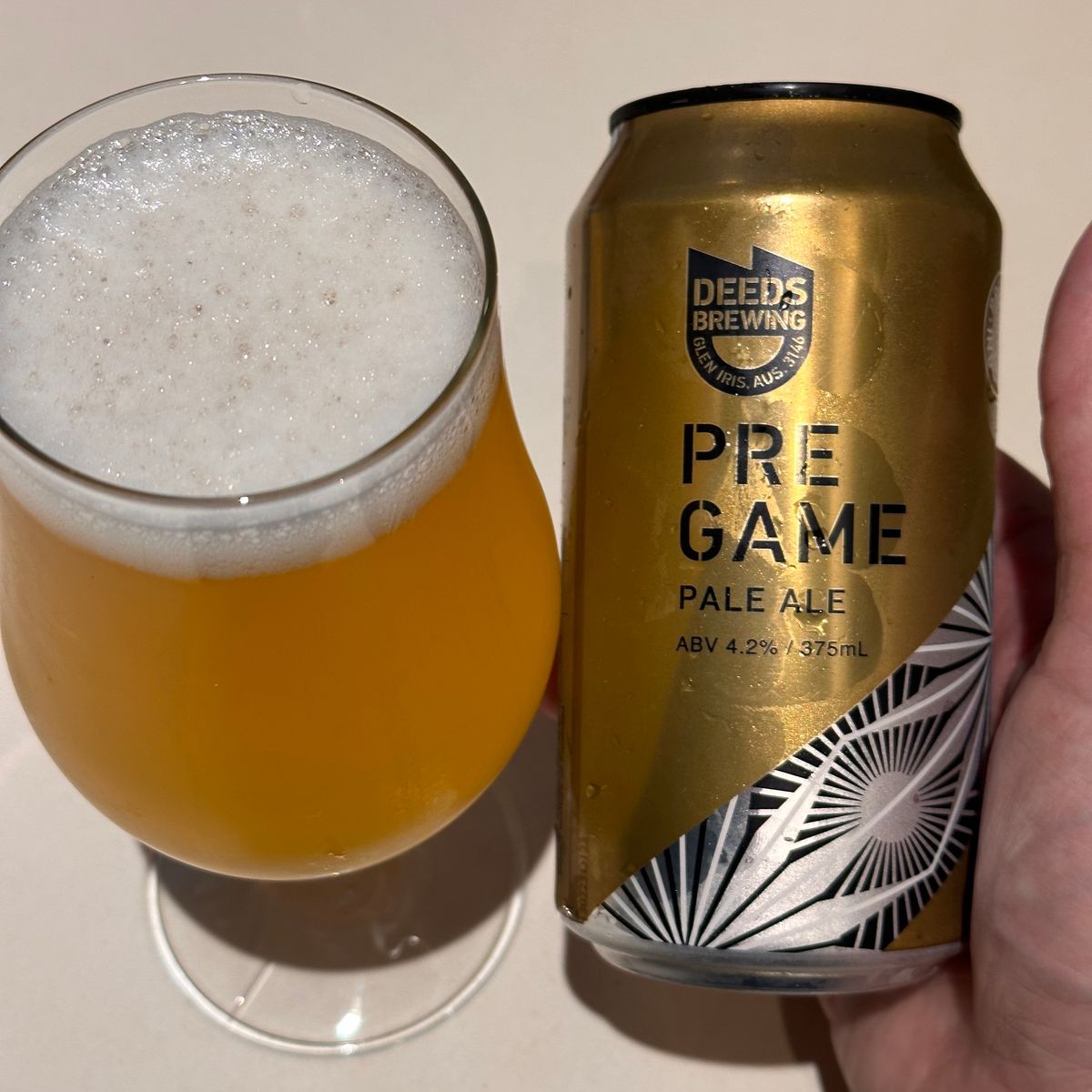 Deeds Brewing Pre Game Pale Ale
