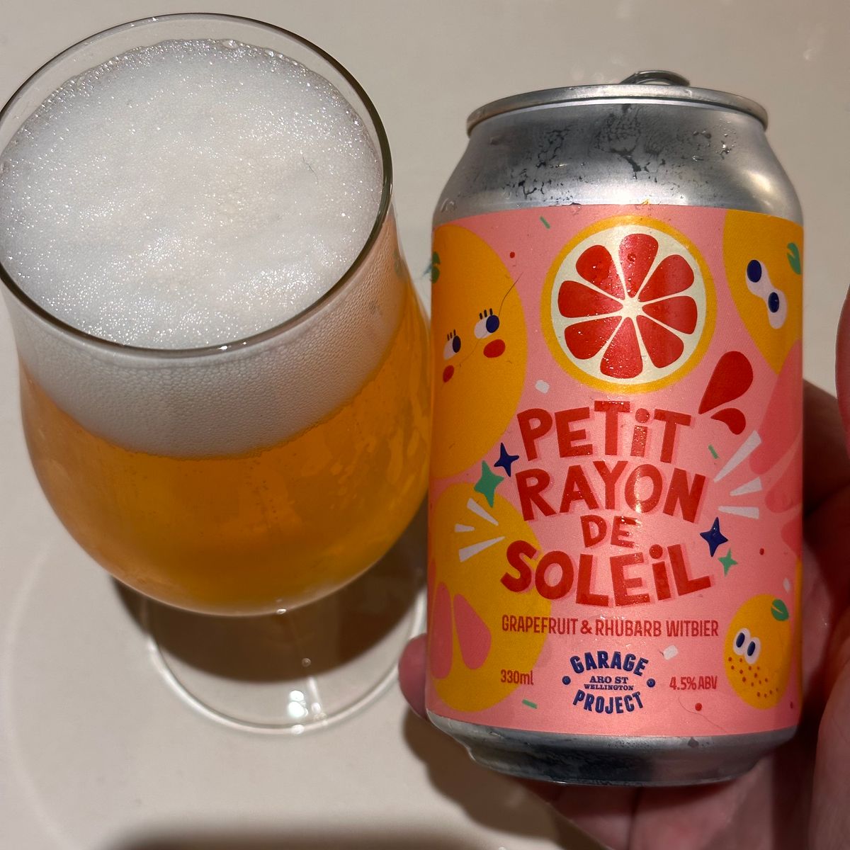 Garage Project Petit Rayon de Soleil Grapefruit & Rhubarb Witbier