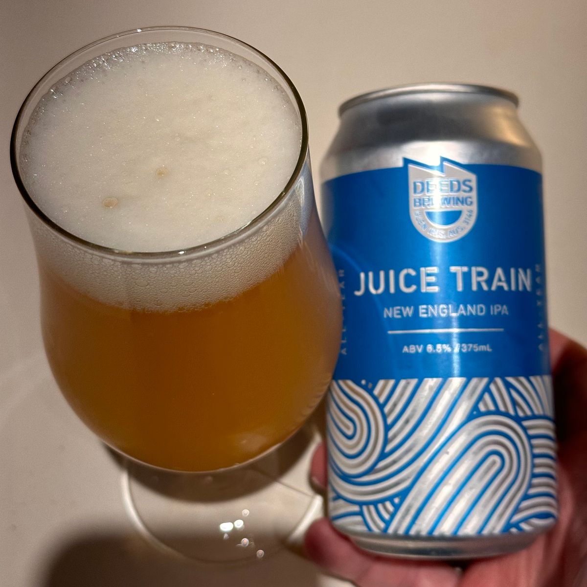 Deeds Brewing Juice Train New England IPA