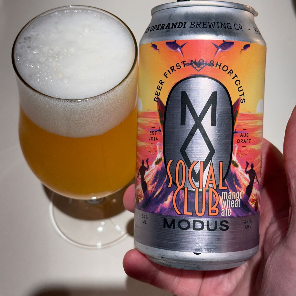 Modus Operandi Brewing Social Club Mango Wheat Ale