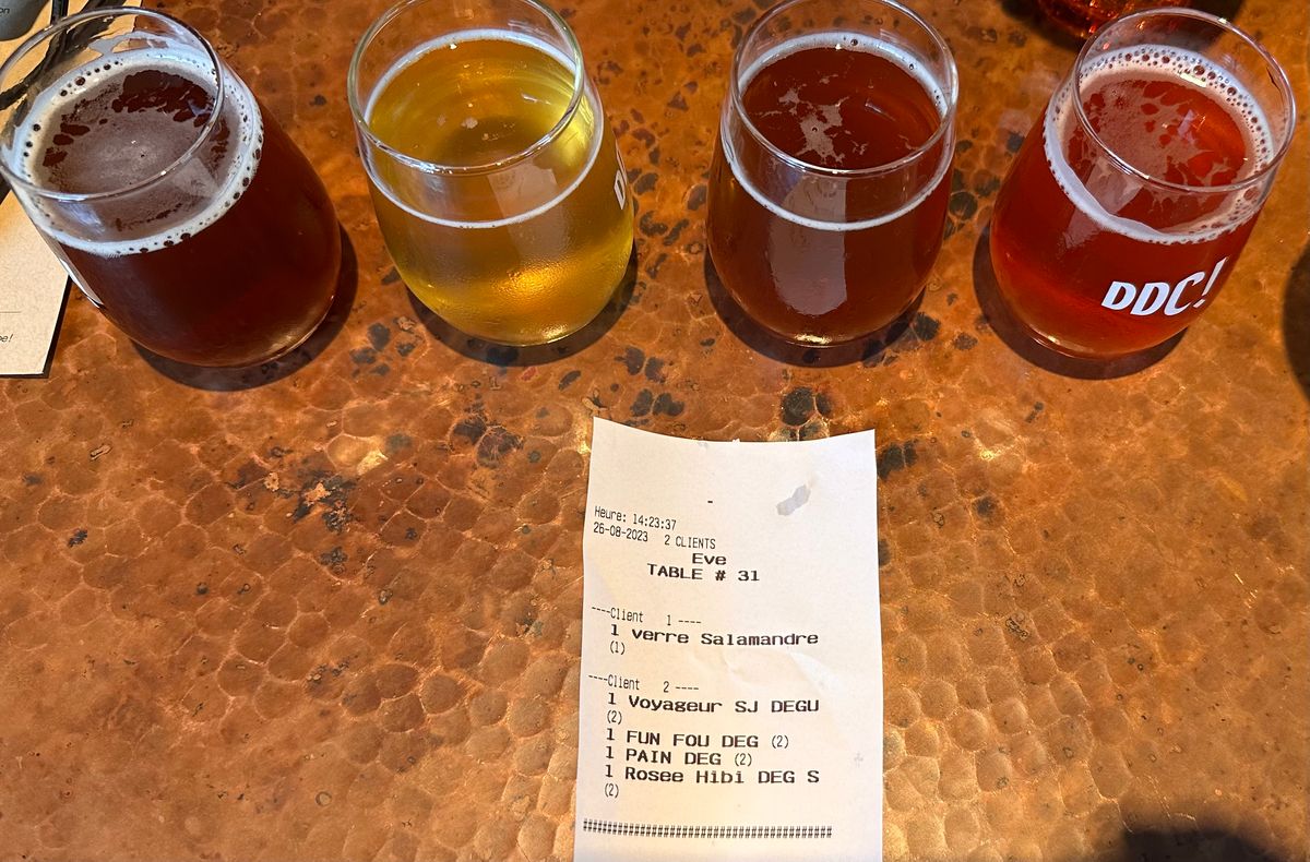 Die Du Ciel/Montreal Brewpub samples