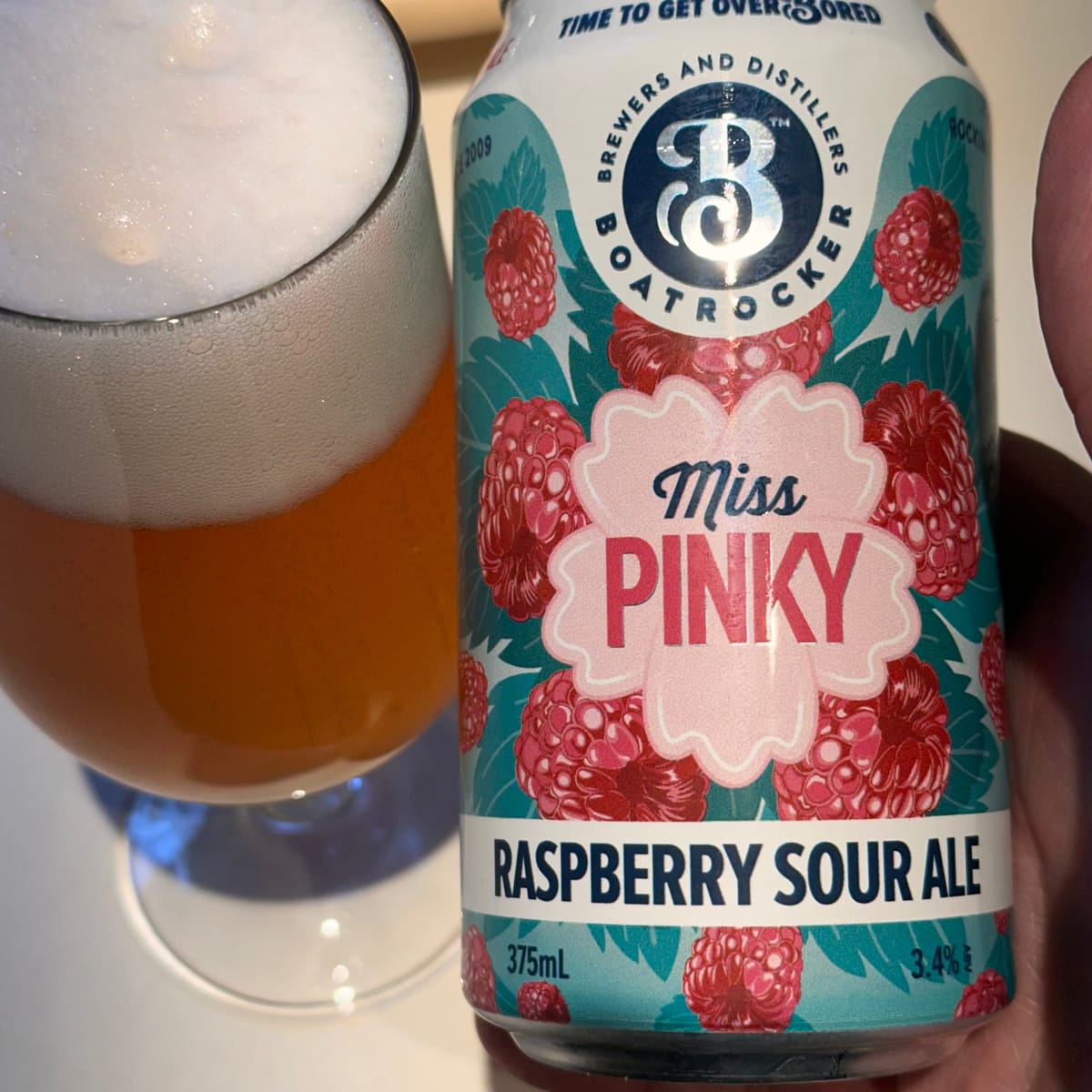 Boatrocker Brewers and Distiller Miss Pinky Raspberry Sour Ale