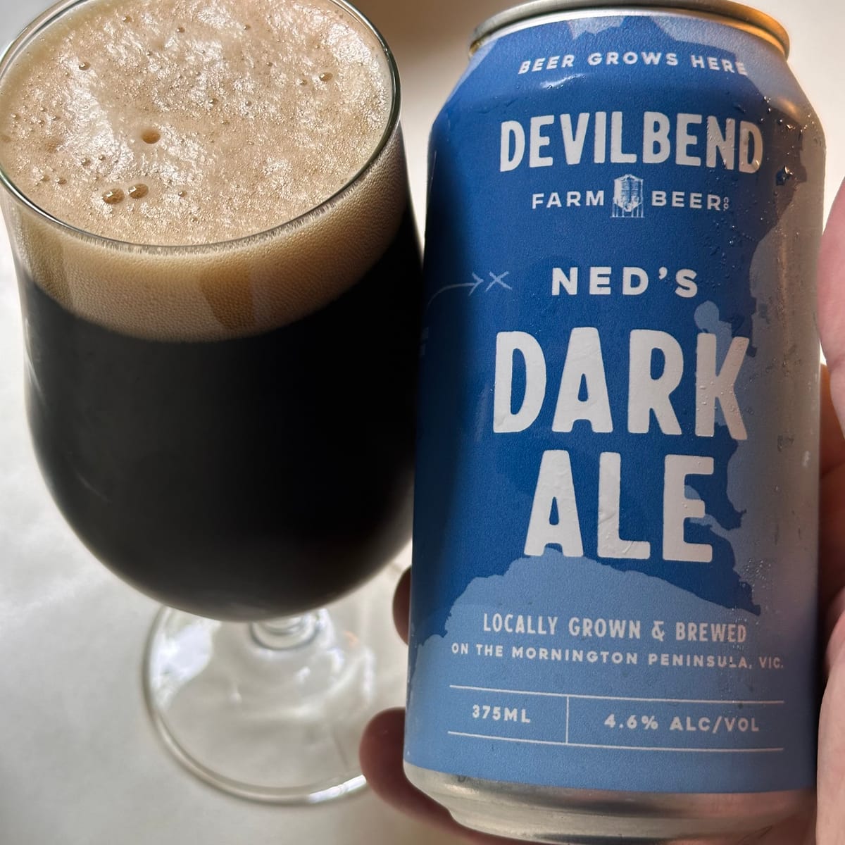 Devilbend Farm Beer Ned's Dark Ale