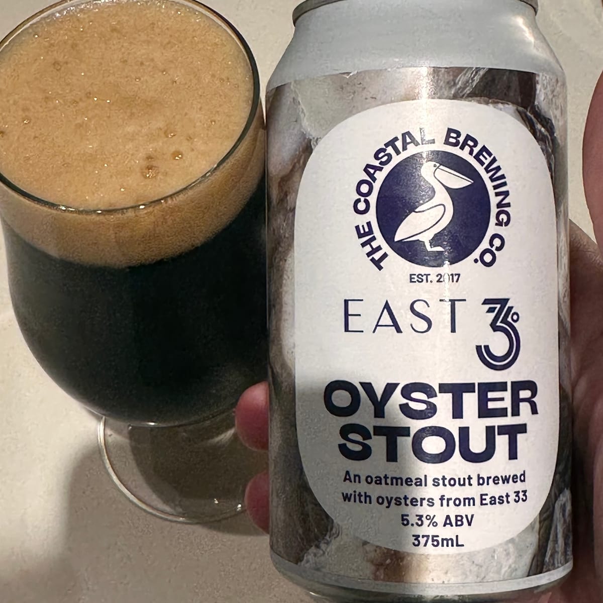 Coastal Brewing East 33 Oyster Stout