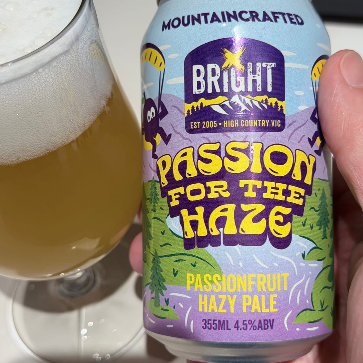 Bright Passion for the Haze Passionfruit Hazy Pale