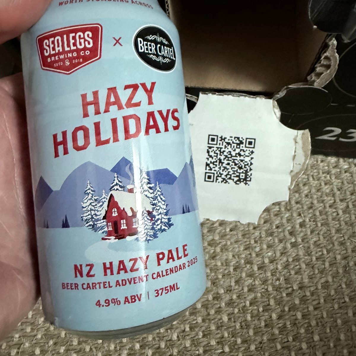beervent day 1 7 Sea Legs Hazy Holidays NZ Hazy Pale Ale