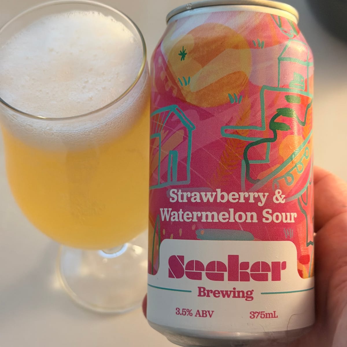 Seeker Brewing Strawberry & Watermelon Sour