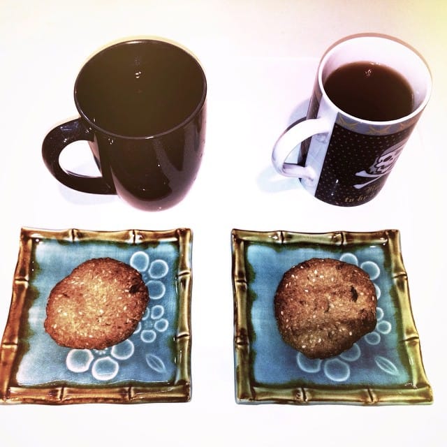 oatmeal cookies and coffee...