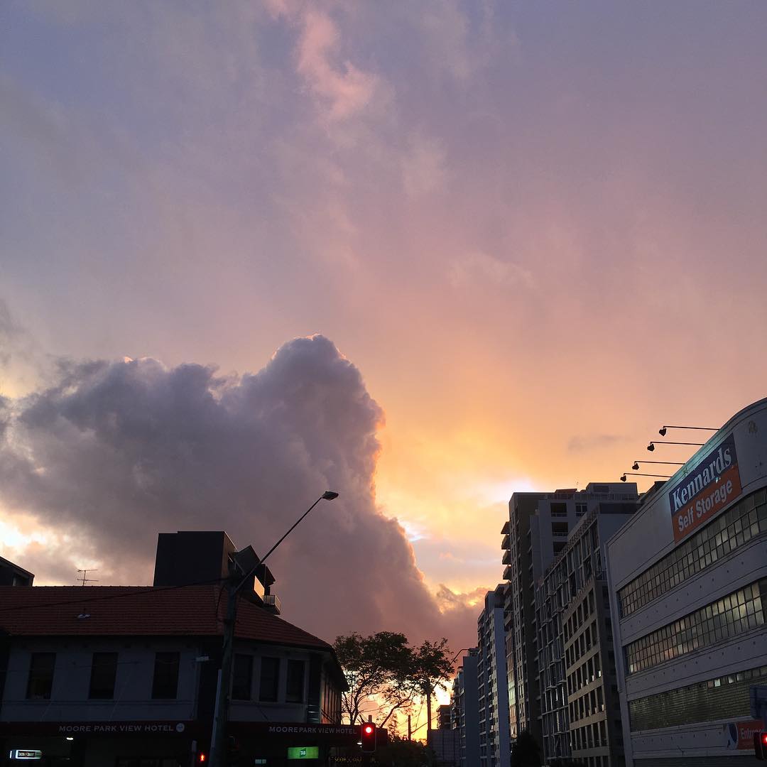 sunset...