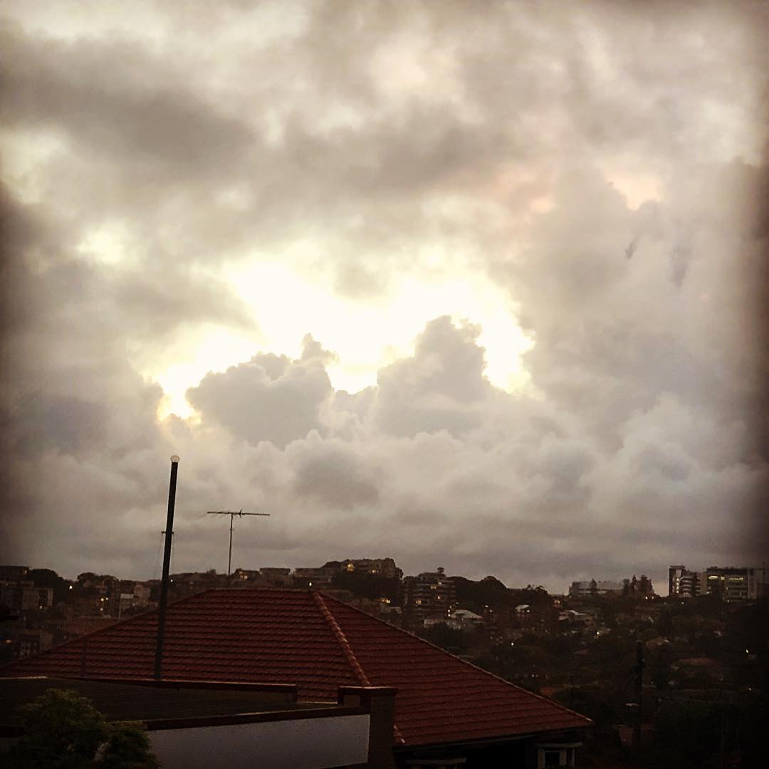 the sky is screaming at...