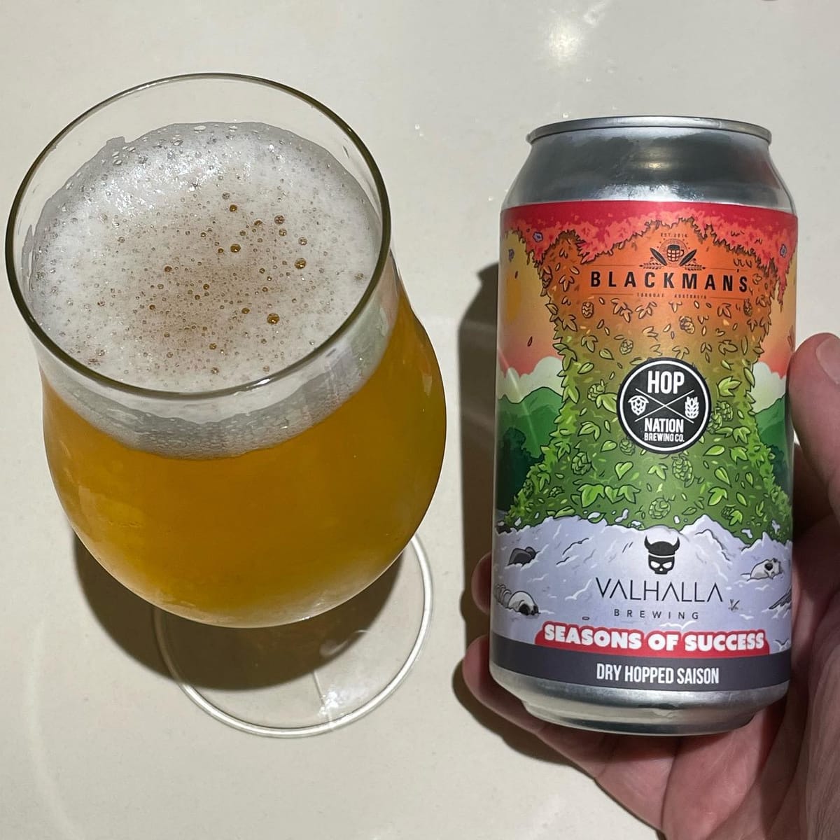 julfest day 5 #beervent https://www.beercartel.com.au/blog/beer-cartel-xmas-in-july-advent-calendar-day-5-hop-nation-blackmans-valhalla-seasons-of-success-dry-hopped-saison/...