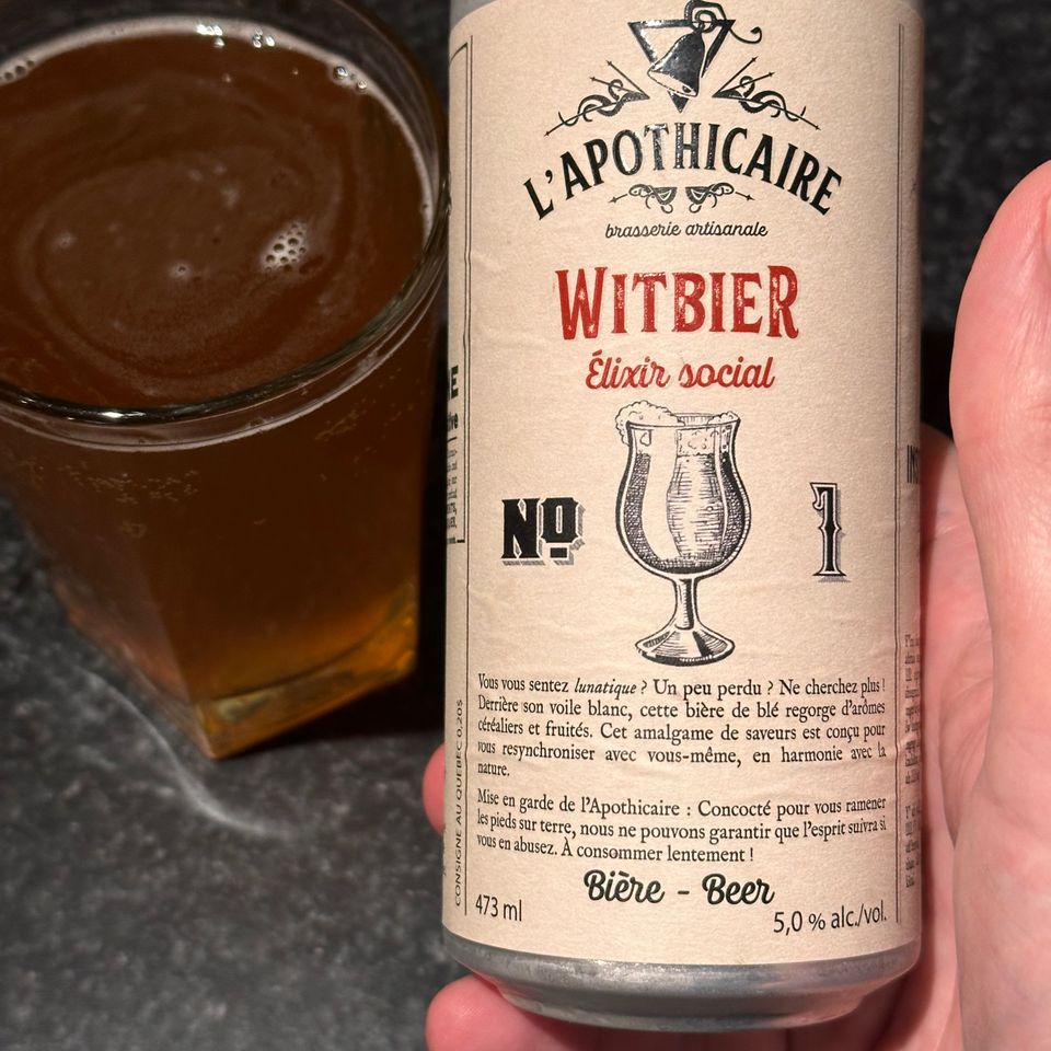 L'Apothicaire Witbier Élixir social