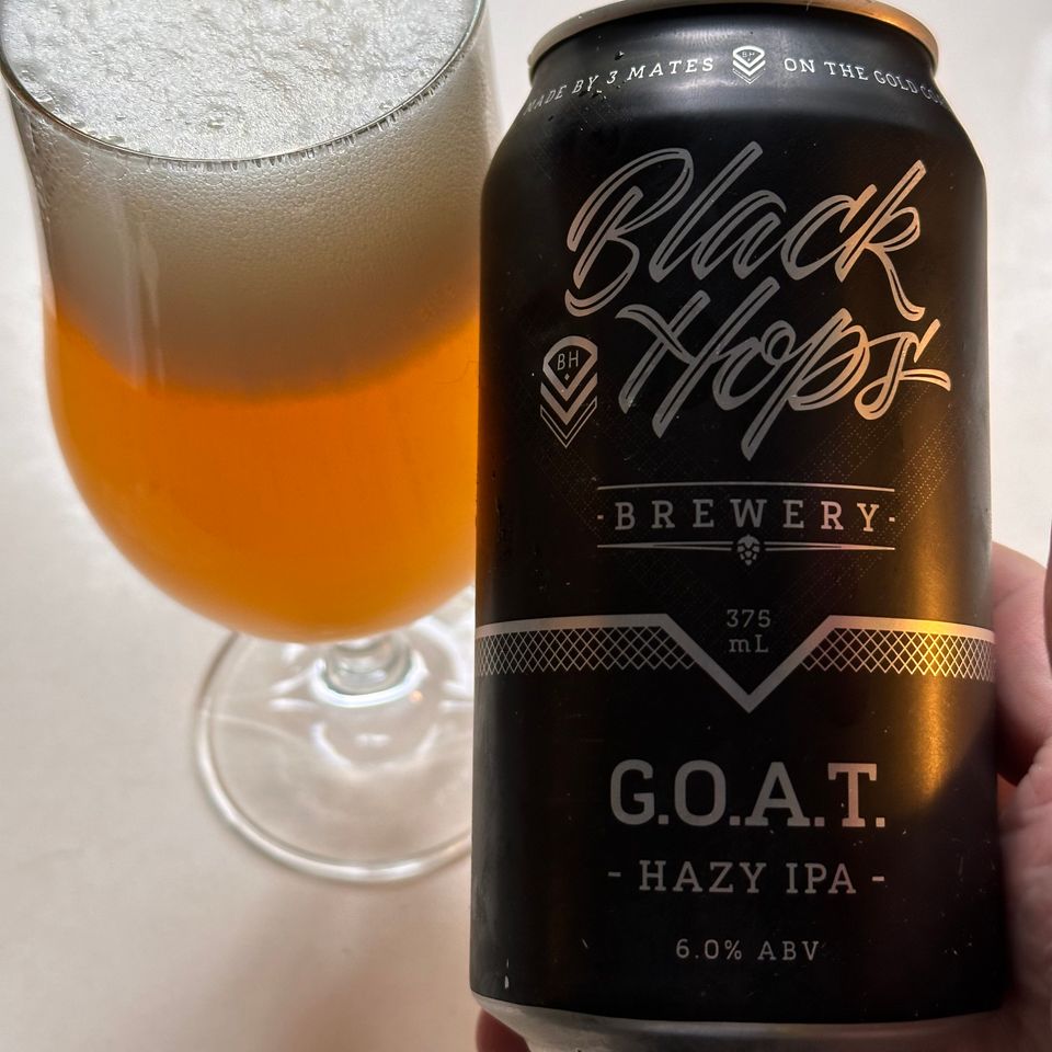 Black Hops Brewery G.O.A.T Hazy IPA