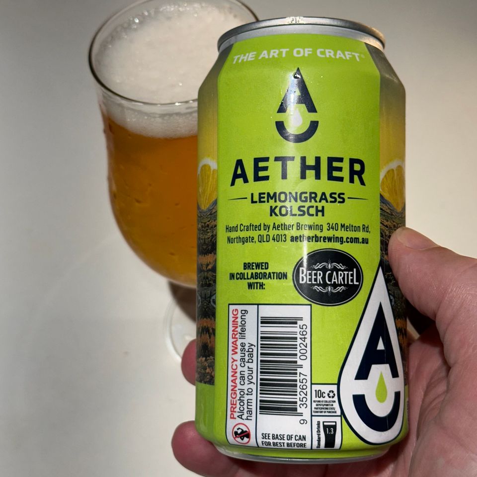 Aether Lemongrass Kolsh