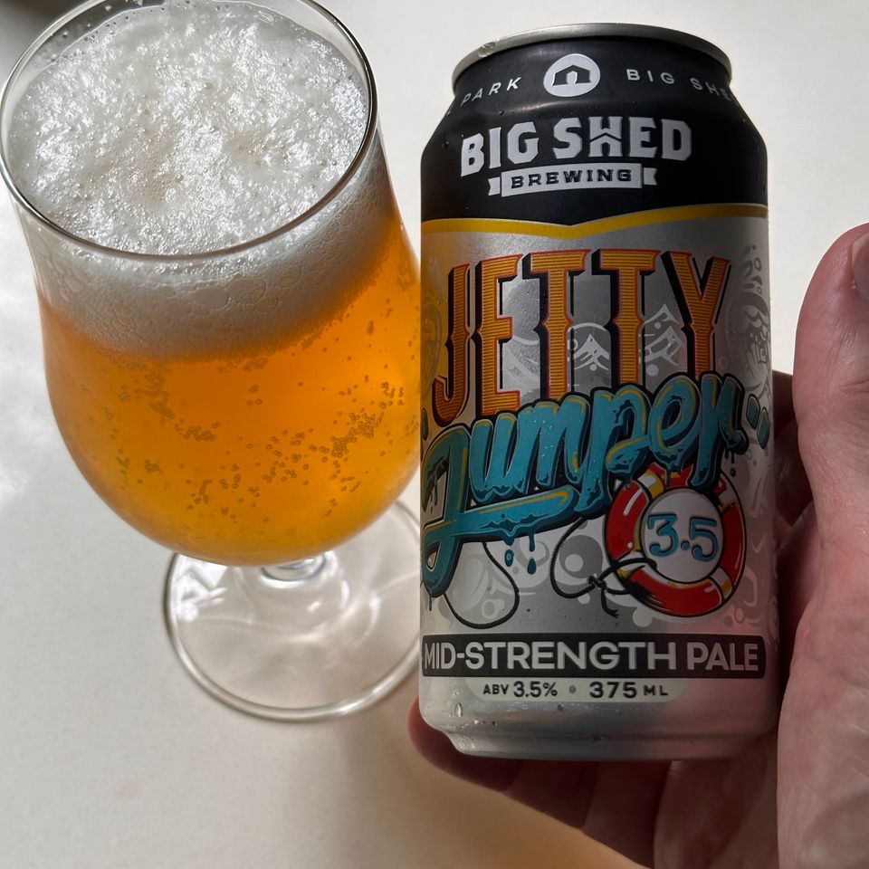 Big Shed Jetty Jumper Mid-Strength Pale