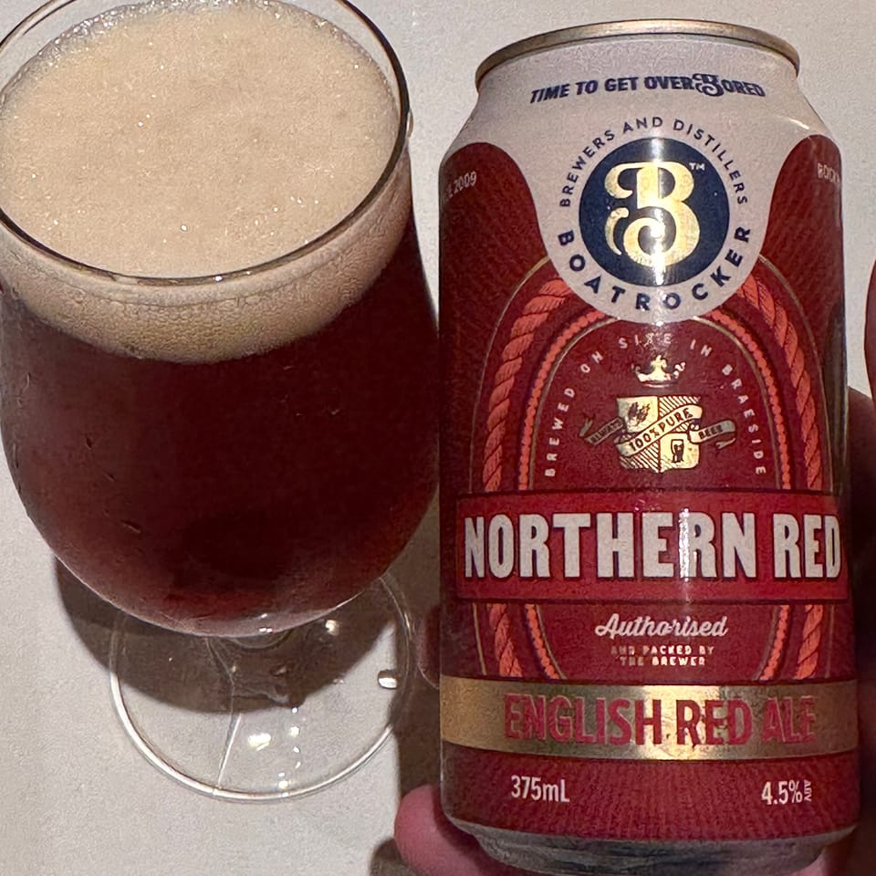 Boatrocker Brewers and Distillers Northern Red English Red Ale