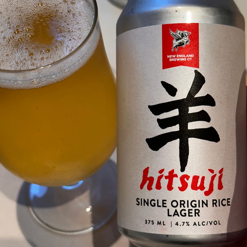 New England Brewing Hitsuji Single Origin Rice Lager