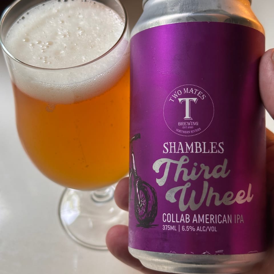 Two Mates/Shambles Third Wheel Collab American IPA
