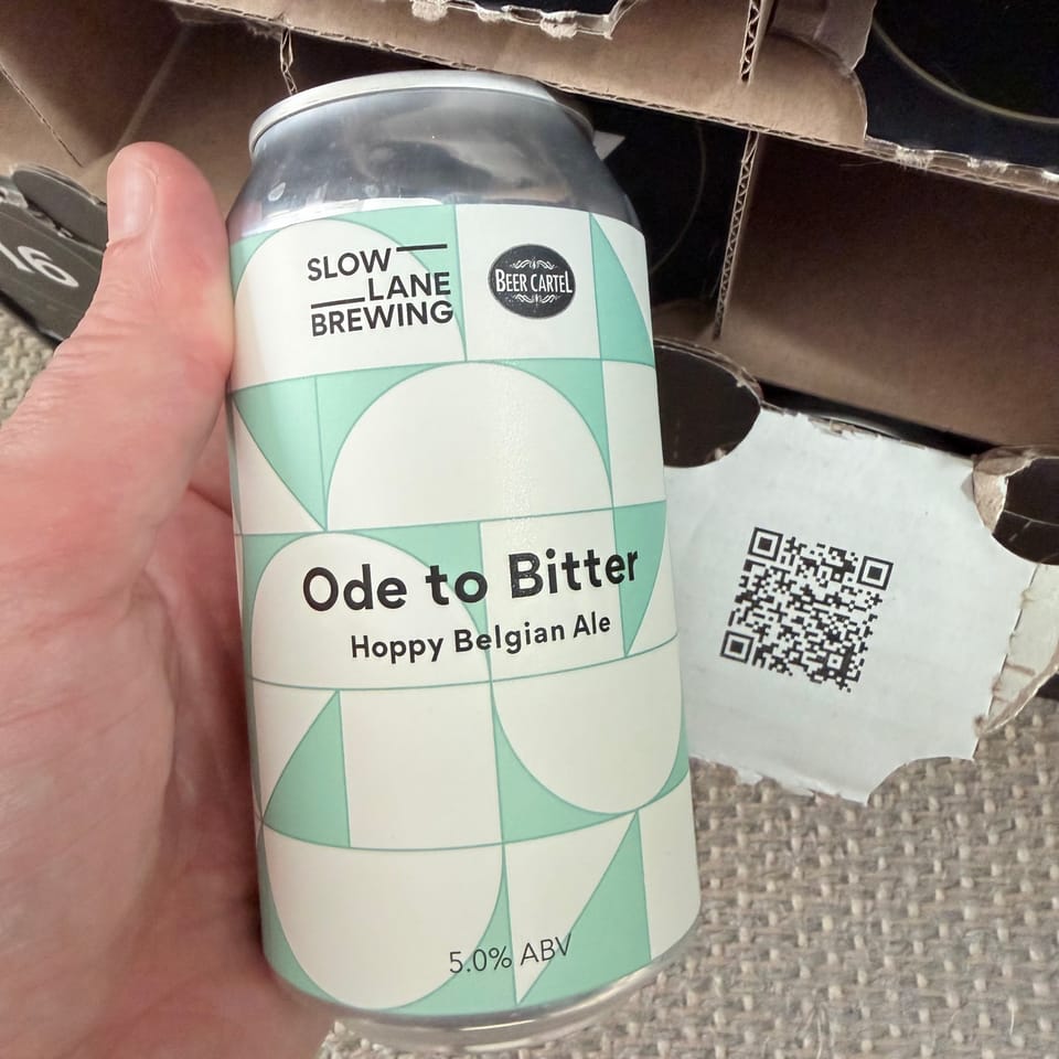 beervent day 14 Slow Lane Ode to Bitter Hoppy Belgian Ale