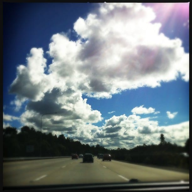 on the way back to...