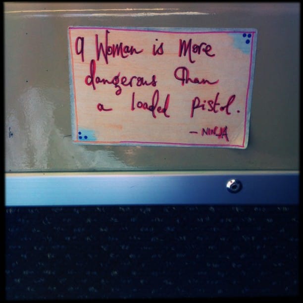 #TrainWisdom : apparently "a woman...